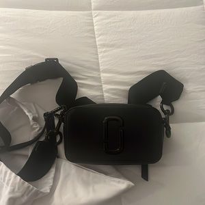 Saffiano Snapshot Camera Bag Black